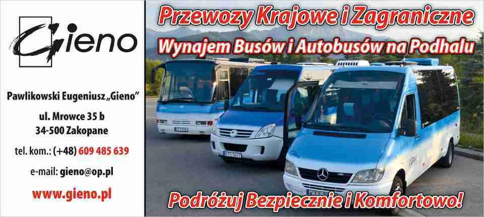 Bus zakopane Busy Kościelisko ZAKOPANE